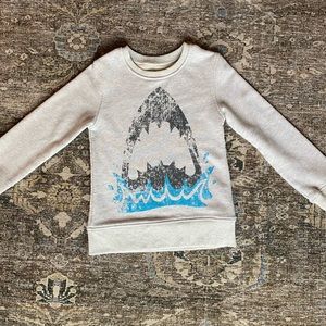 Boys Crewneck Shark Sweatshirt - Like New